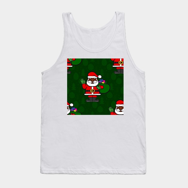 african santa claus christmas tree gifts Tank Top by gossiprag